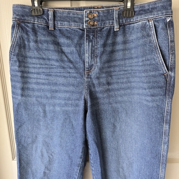 Talbots Jeans Womens 14P Blue Stovepipe Stretch Denim High Rise 36×24 - Picture 5 of 12